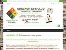 Tablet Screenshot of greenerlifeclub.com